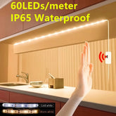 USB LED Strip Lights – DC 5V Waterproof Smart Dimmer with Hand-Wave Sensor